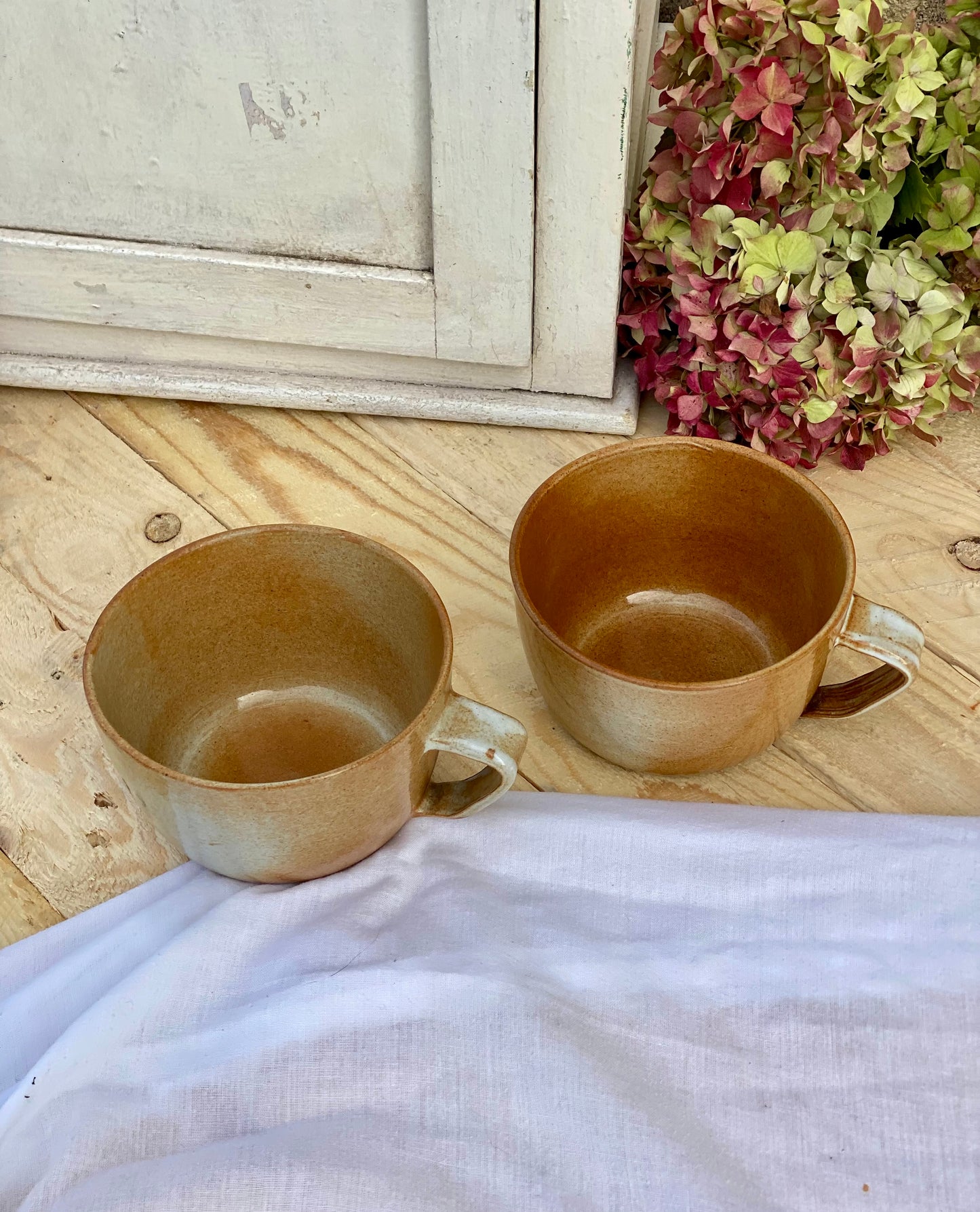 Duo grandes tasses en grès