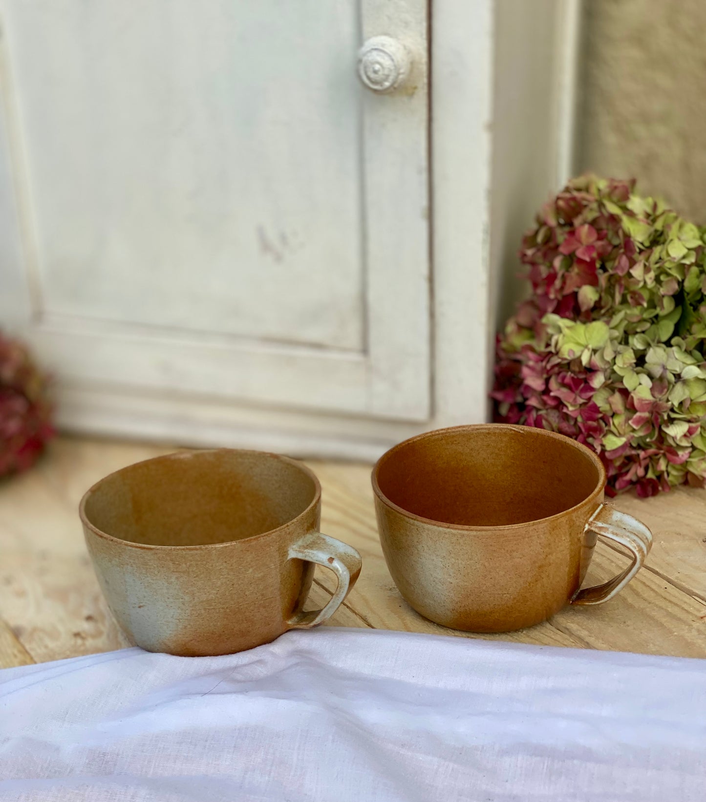 Duo grandes tasses en grès