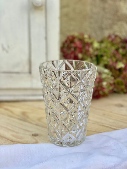 Vase diamant en cristal