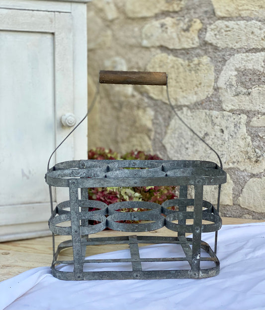 Porte bouteille zinc