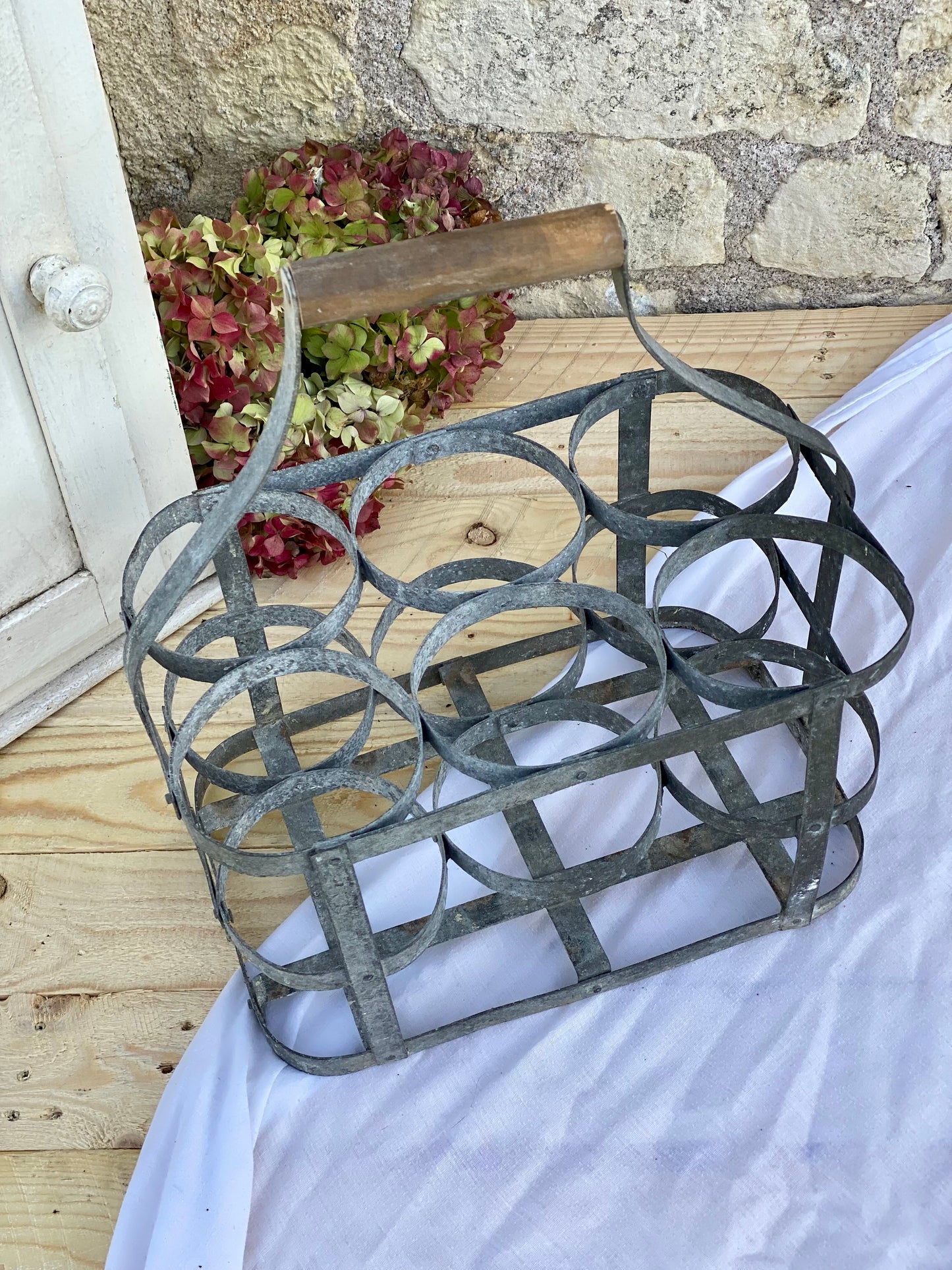 Porte bouteille zinc